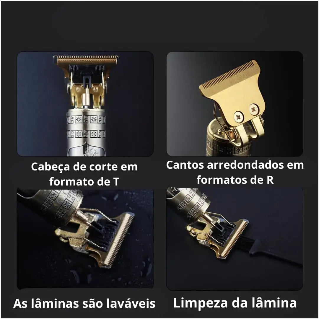 MÁQUINA DE CORTAR CABELO/BARBA MASCULINA ELÉTRICO