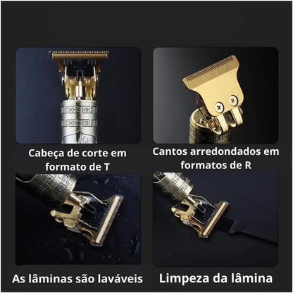 MÁQUINA DE CORTAR CABELO/BARBA MASCULINA ELÉTRICO