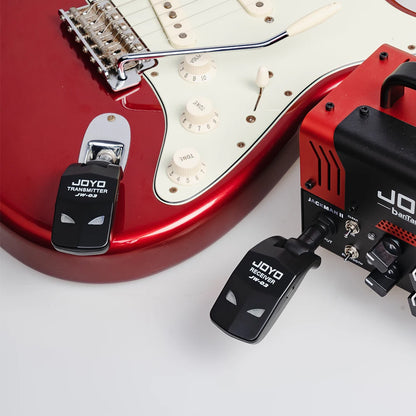 JOYO JW-03 SISTEMA DE GUITARRA SEM FIO 2.4G 4 CANAIS RECARREGÁVEL TRANSMISSOR
