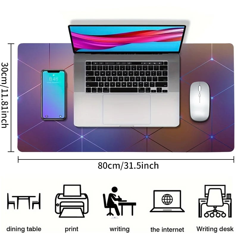 MOUSE PAD GAMER DE BORRACHA ANTIDERRAPANTE, GRANDE TECLADO, LAPTOP, MESA, TAPETE